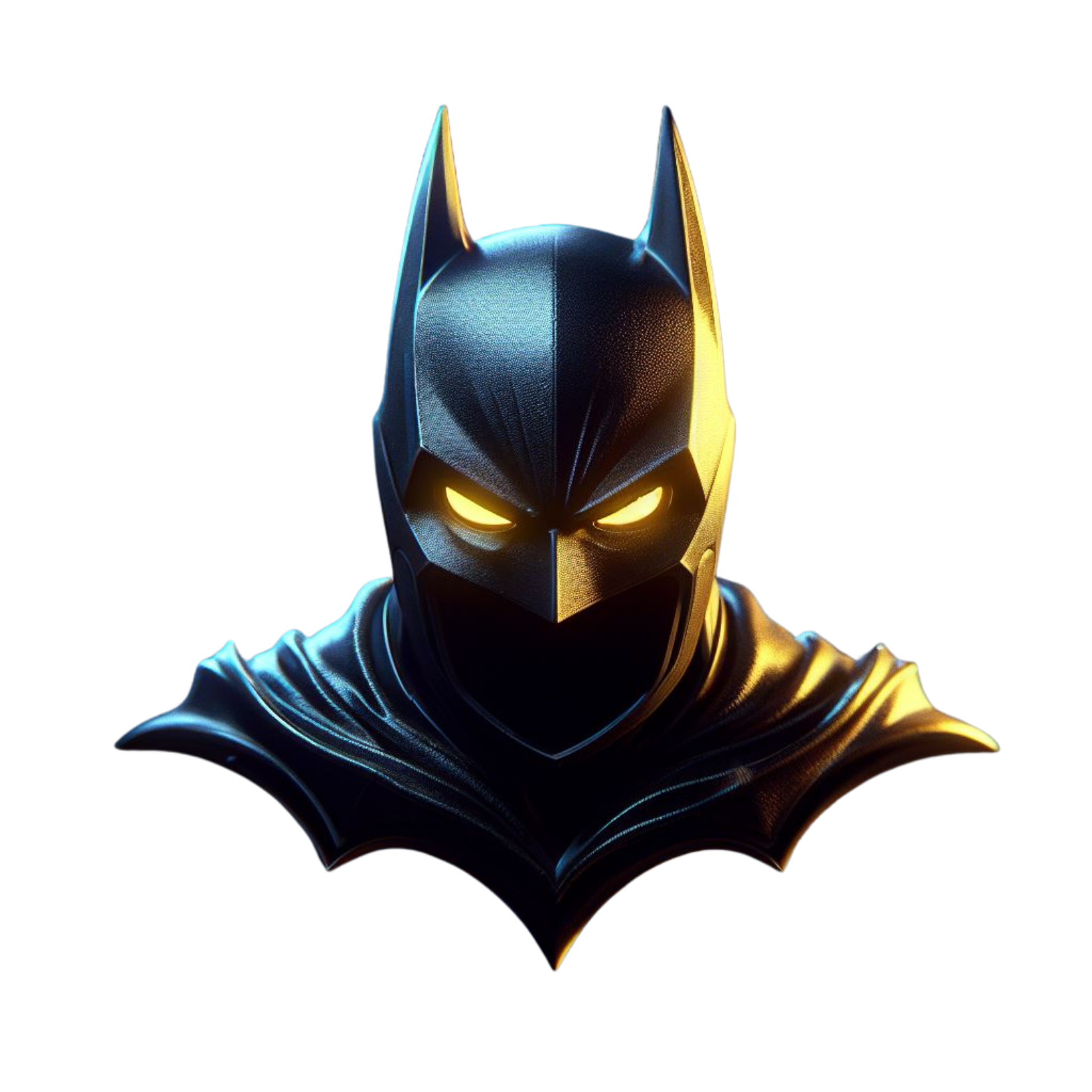 Gold and black guardian mask emblem